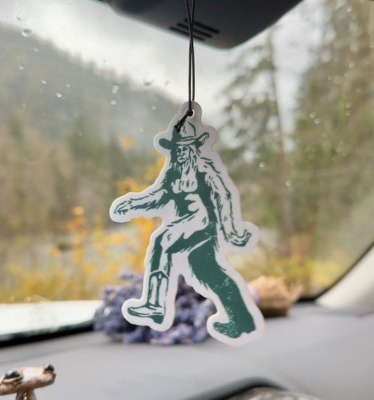 Cowboy Bigfoot Car Air freshener | Western car air freshie