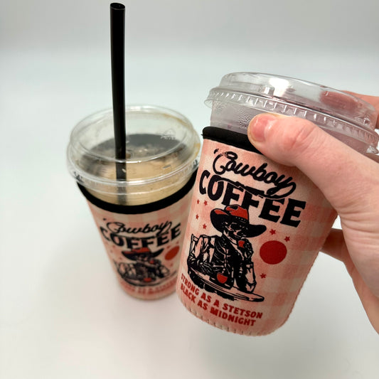 Cowboy coffee Iced Coffee Koozie