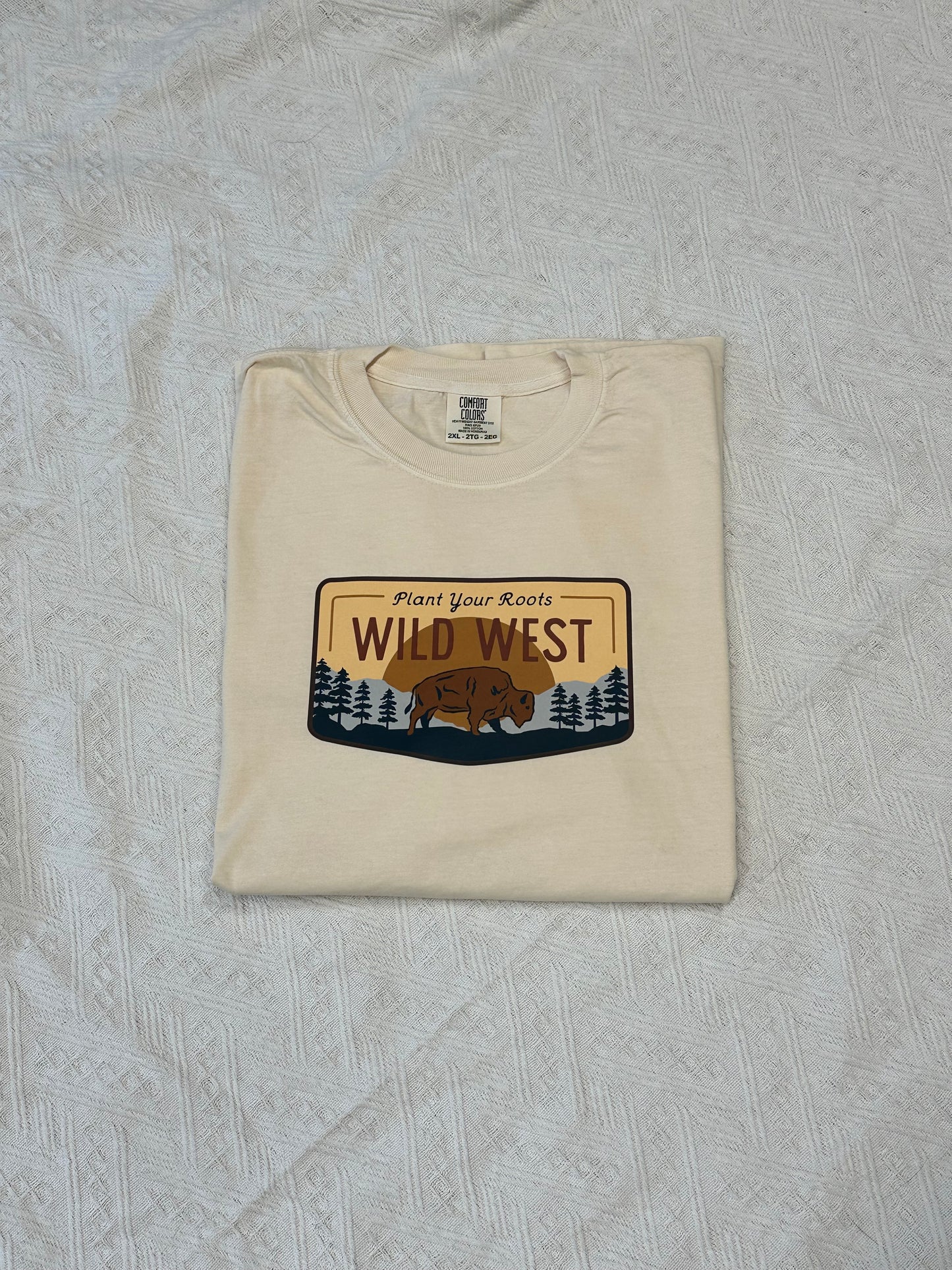Wild West Comfort Colors Tee – Western Graphic T-Shirt