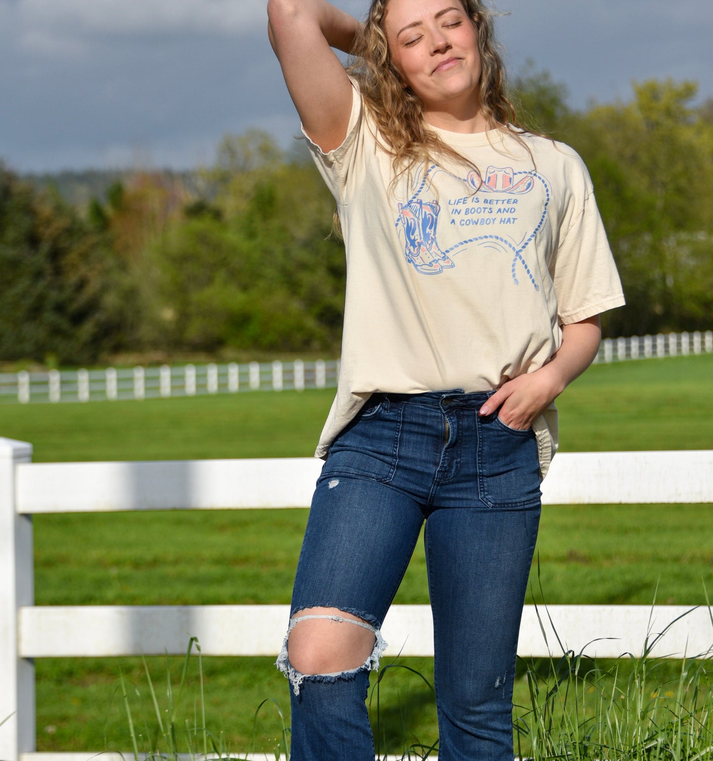 Life’s better in boots tee