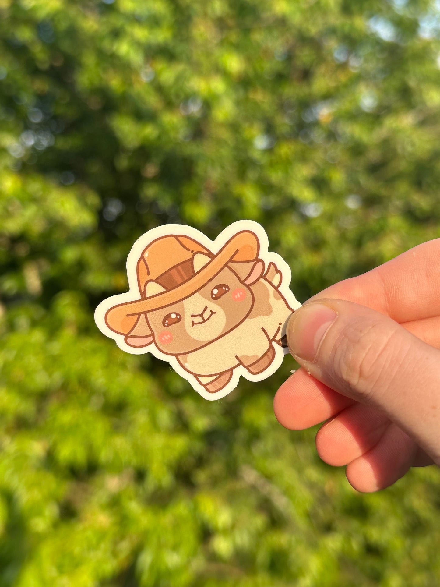 Cowboy Goat Sticker