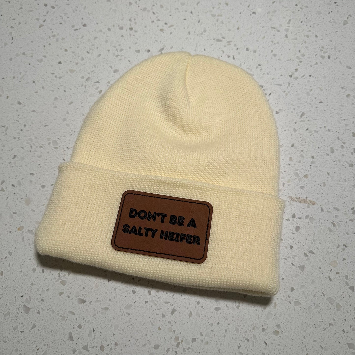 Salty heifer patch beanie | western beanie