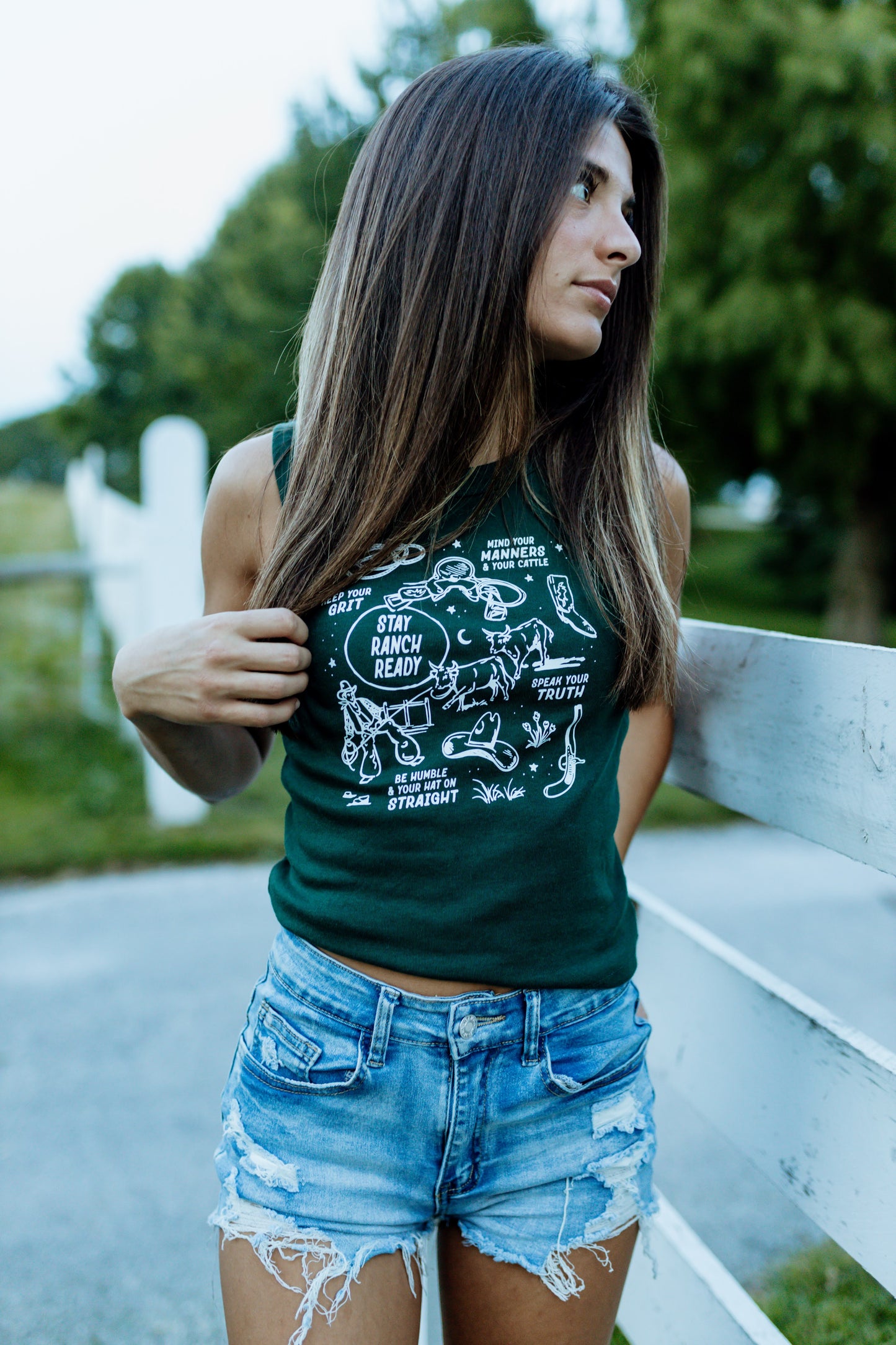 Stay Ranch Ready Racer Tank