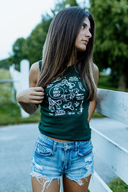 Stay Ranch Ready Racer Tank