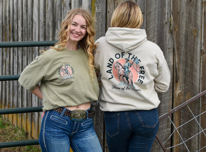 Land of the free Home of the rowdy western hoodie