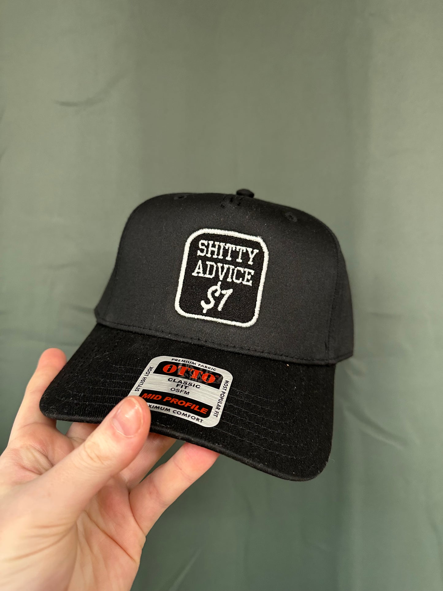 Shitty advice embroidery trucker - Whoopsies