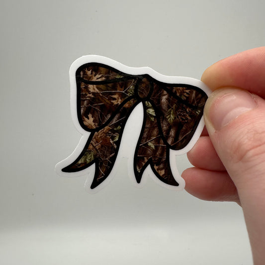 Camo bow sticker | western sticker