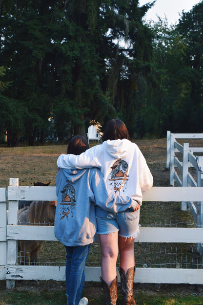 Cowboy skeleton fall Hoodie