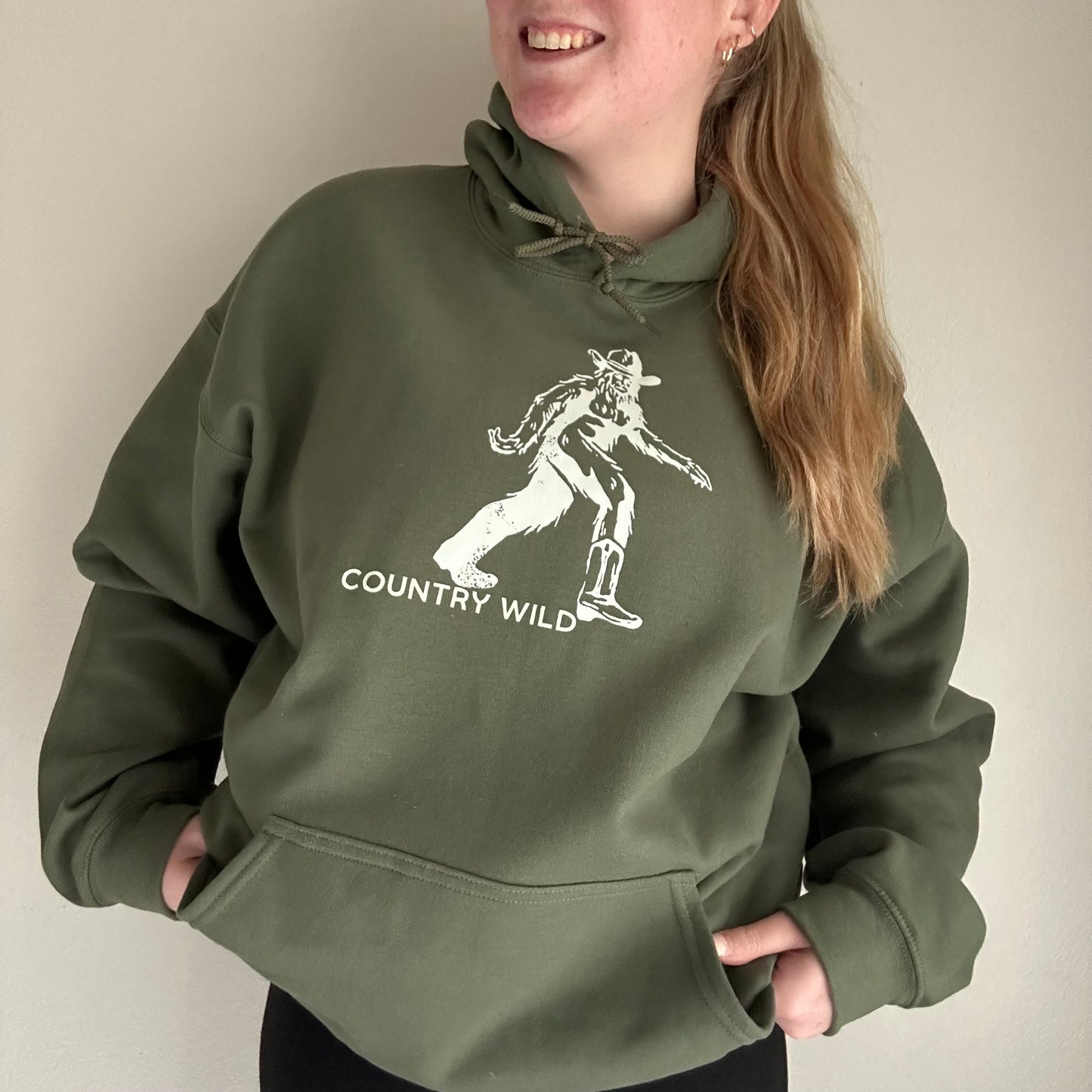 Cowboy Bigfoot hoodie | country wild sweatshirt