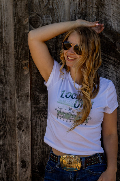 Locals Only After Dark Graphic Top | Western Dive Bar Tee & Crop Tank