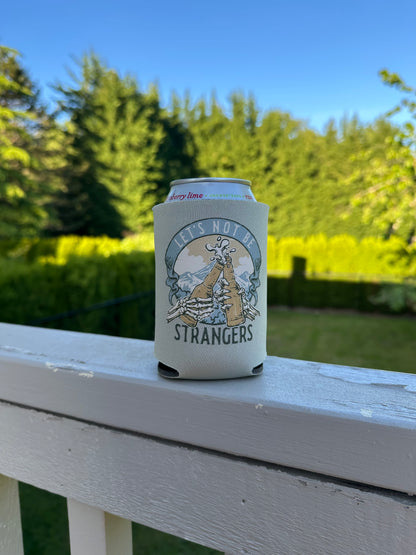 Let’s Not Be Strangers Skeleton Can Cooler | Western Beer Koozie