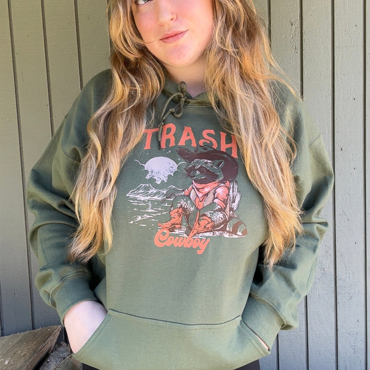 Trash Cowboy Hoodie | Western sweatshirt