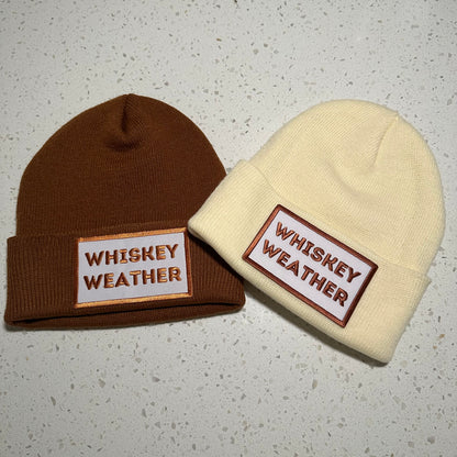 Whiskey weather patch beanies | western beanie