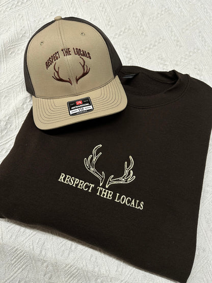 PREORDER - Respect the Locals Embroidered Crewneck