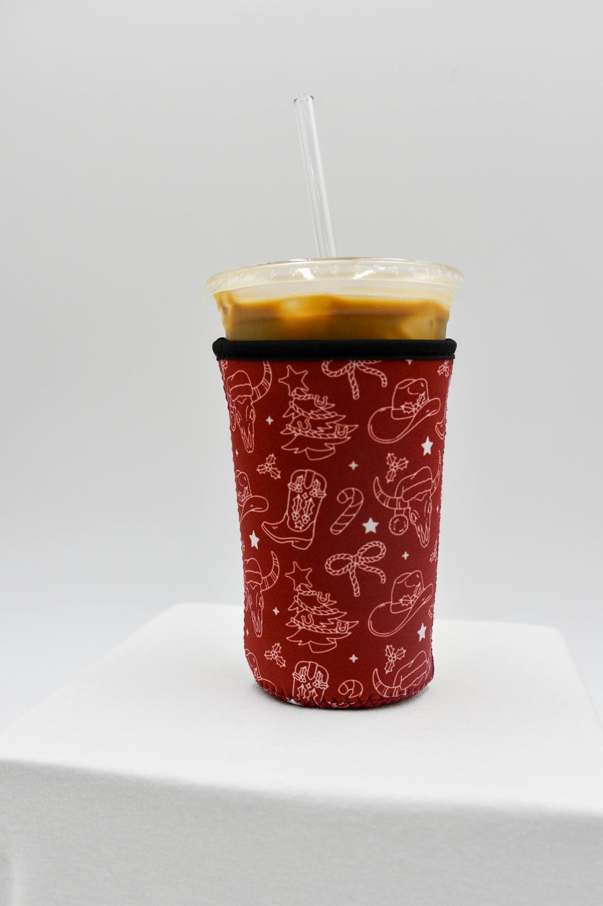 Western Christmas Coffee Koozie