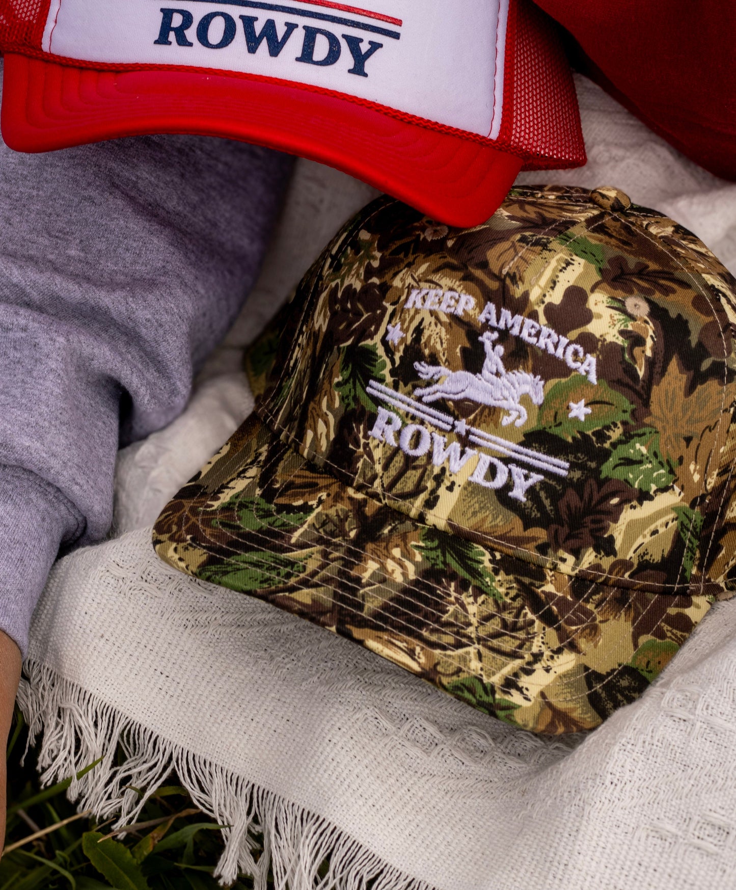Keep America Rowdy Camo Otto Trucker Hat