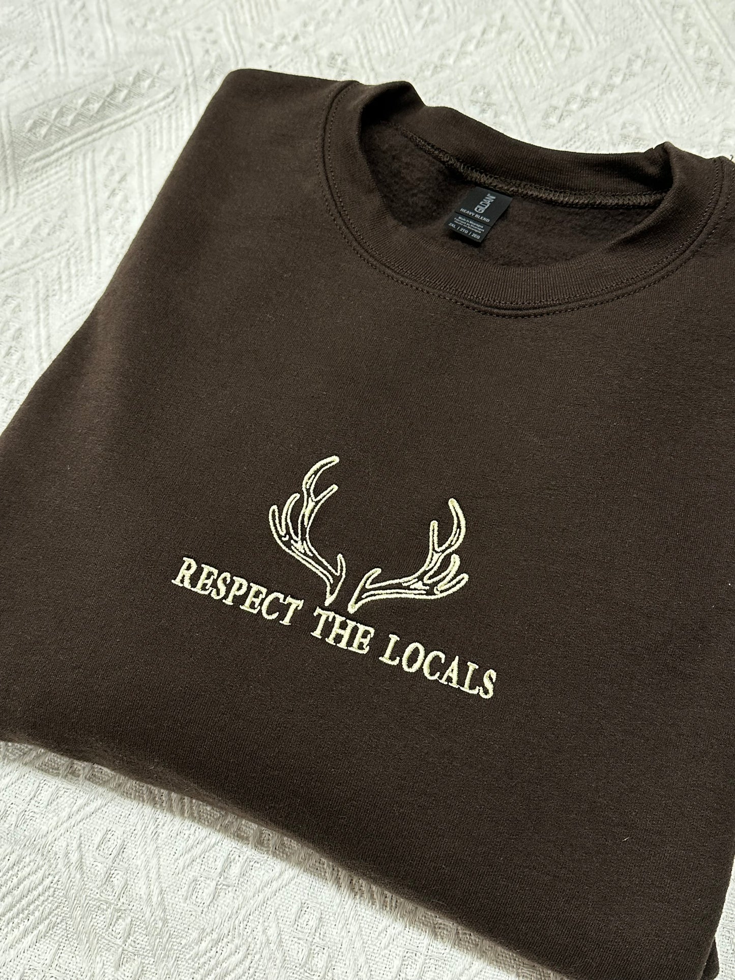PREORDER - Respect the Locals Embroidered Crewneck