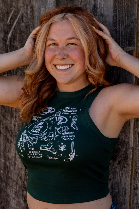Stay Ranch Ready Racer Tank