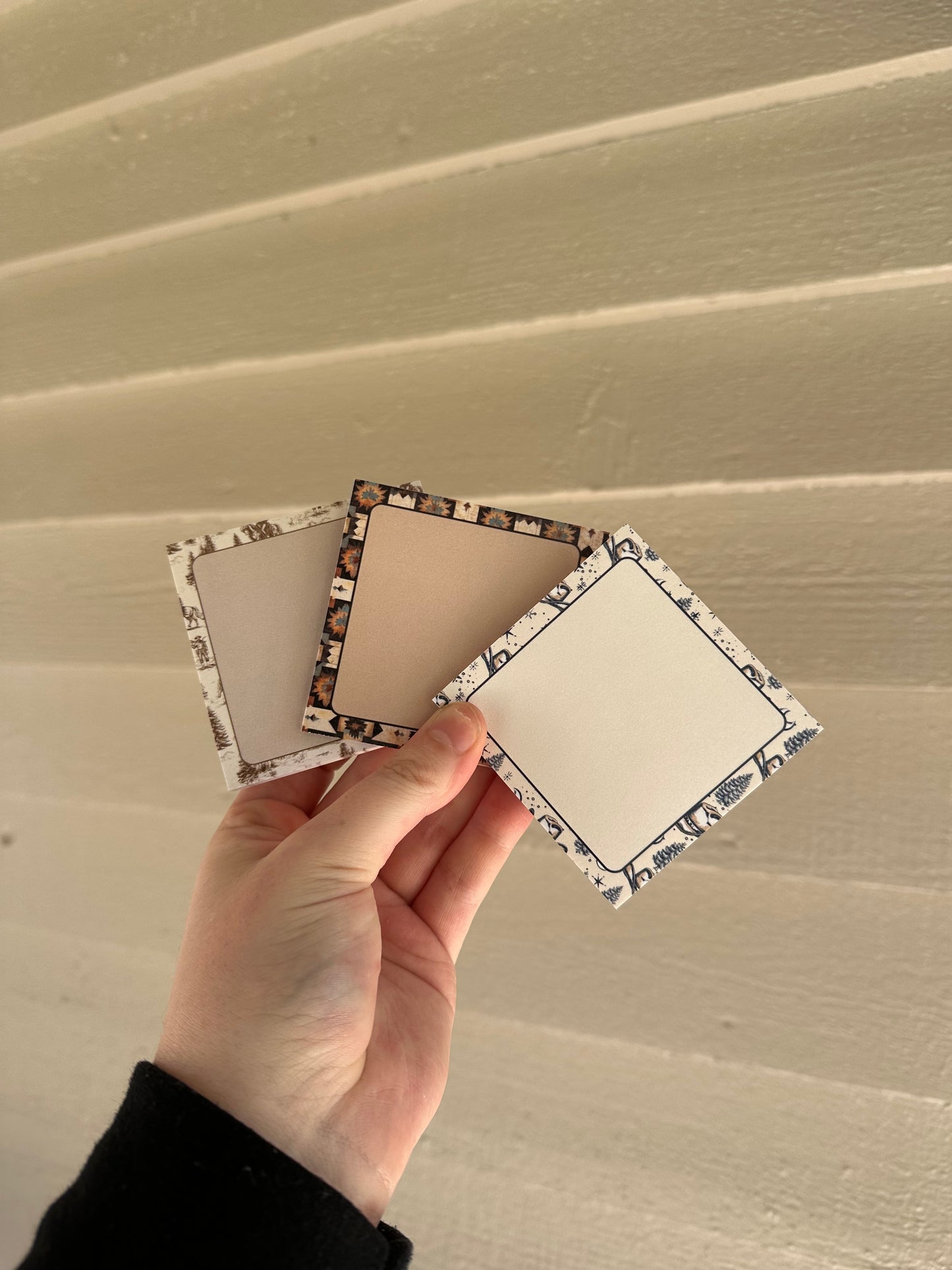 Southwestern Quilt Print Sticky Notes – 3” x 3” Custom Western Post-it® Pad