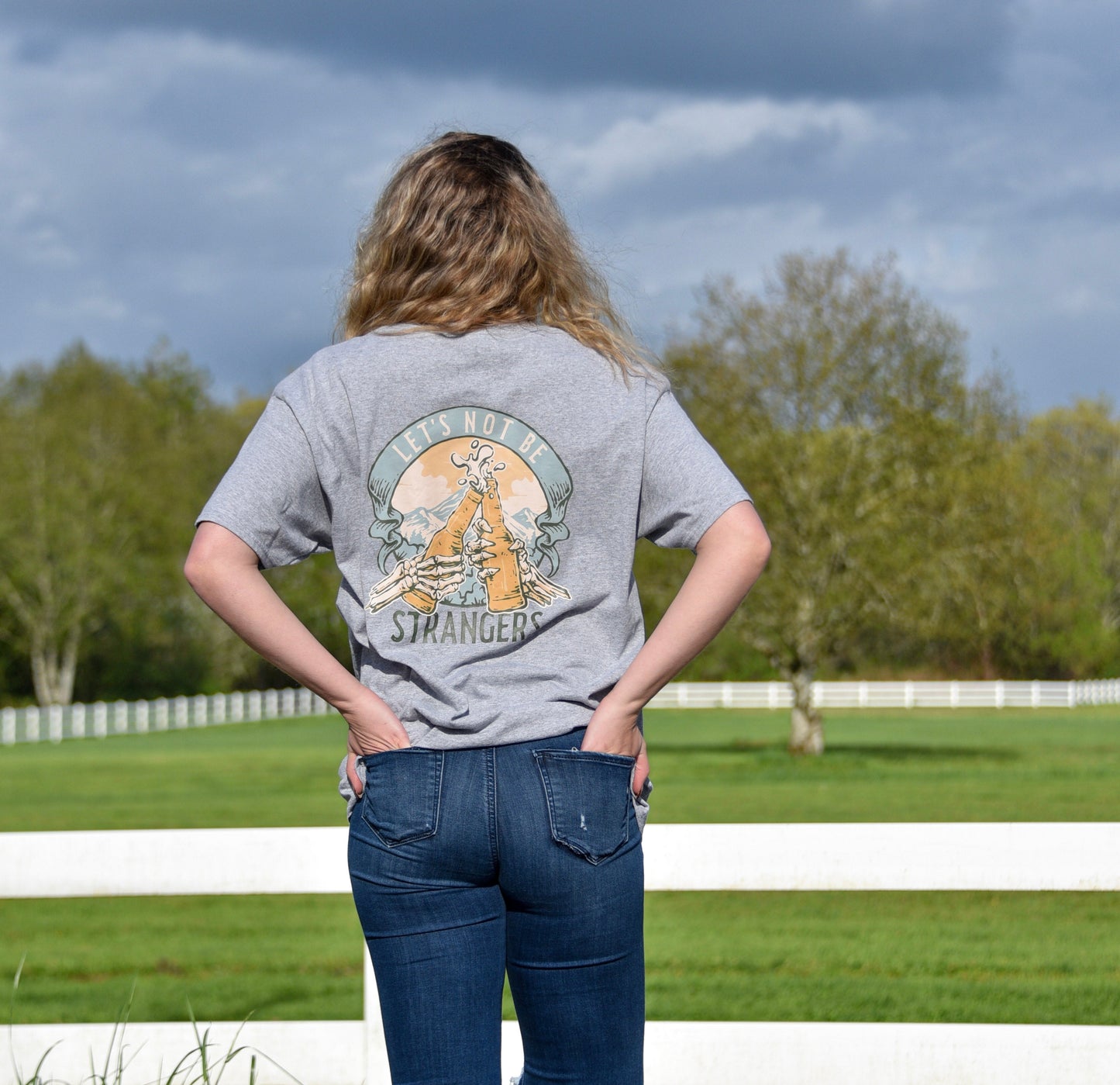 Lets not be Strangers mountain Tee | Western Beer tee