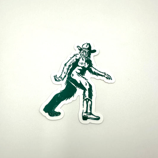 Cowboy Bigfoot sticker