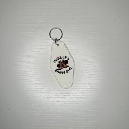 More of a boots girl keychain