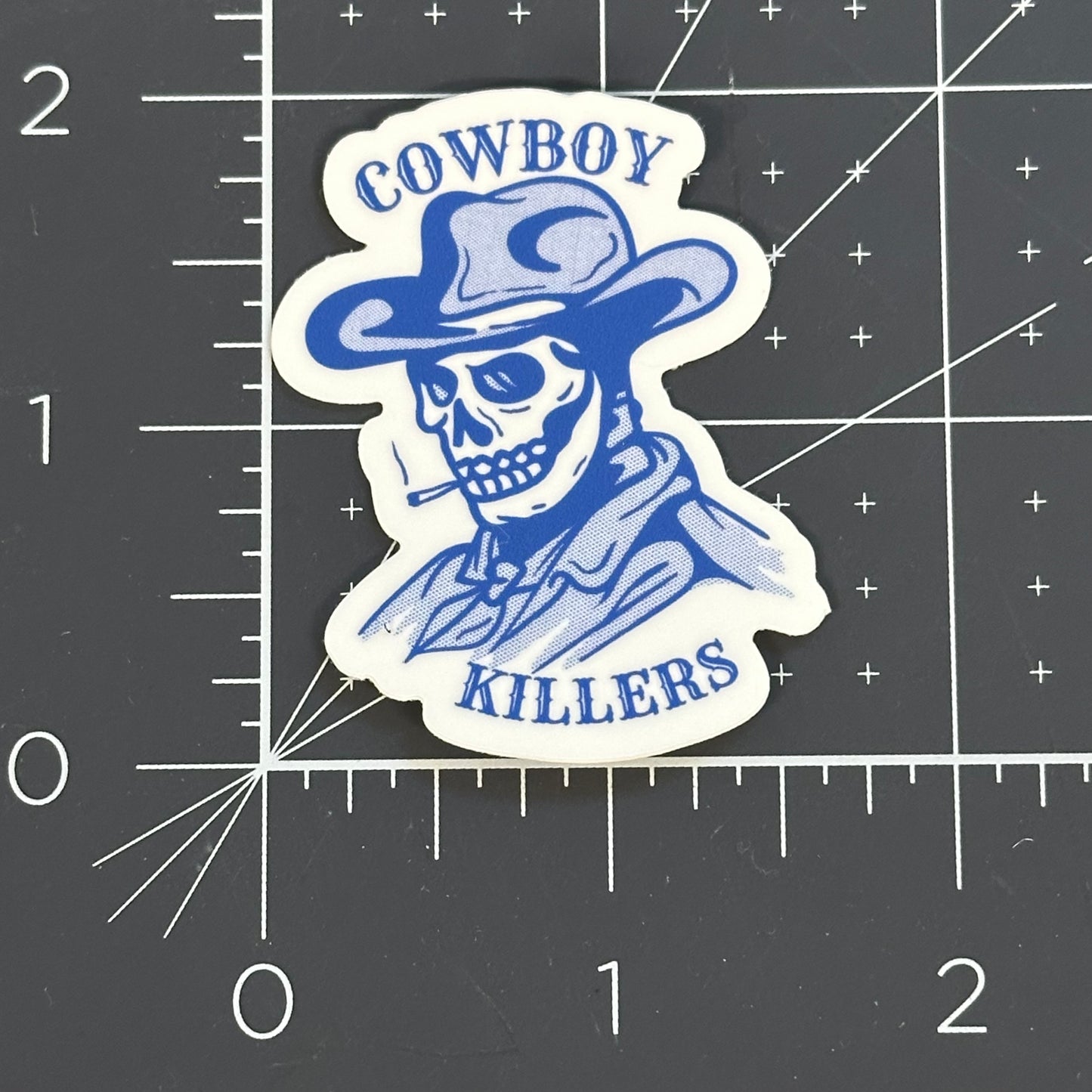 Cowboy killer skeleton sticker