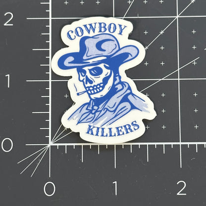 Cowboy killer skeleton sticker