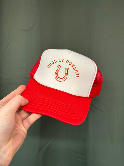 Cool it cowboy trucker hat - Destach