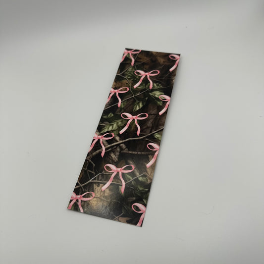 Camo Bow Paper Bookmark | Western Bookmark
