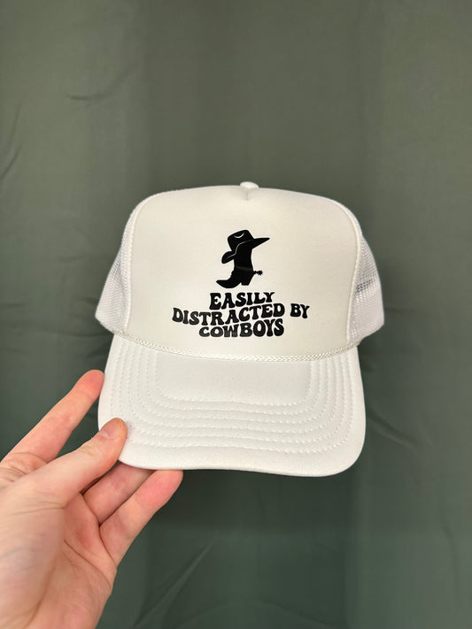 Easily distracted by cowboys trucker hat - Destach