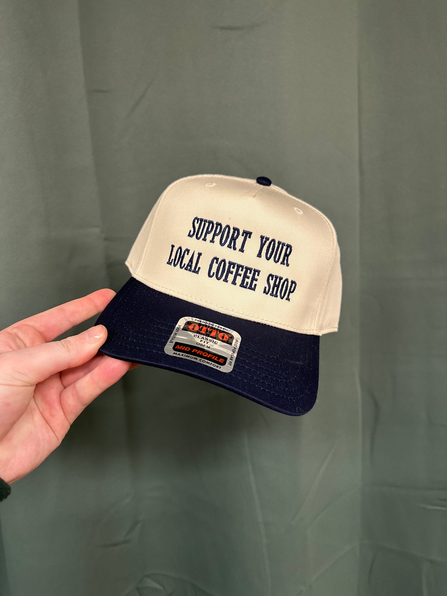 Support Your Local Coffee Shop Embroidered Trucker Hat