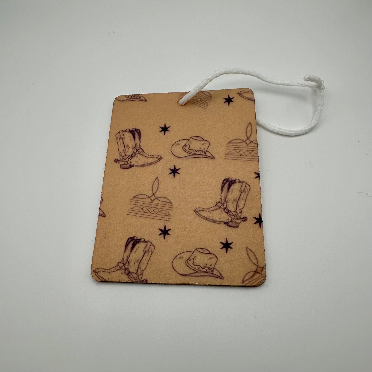 Neutral cowboy hat car air freshener | western air freshener