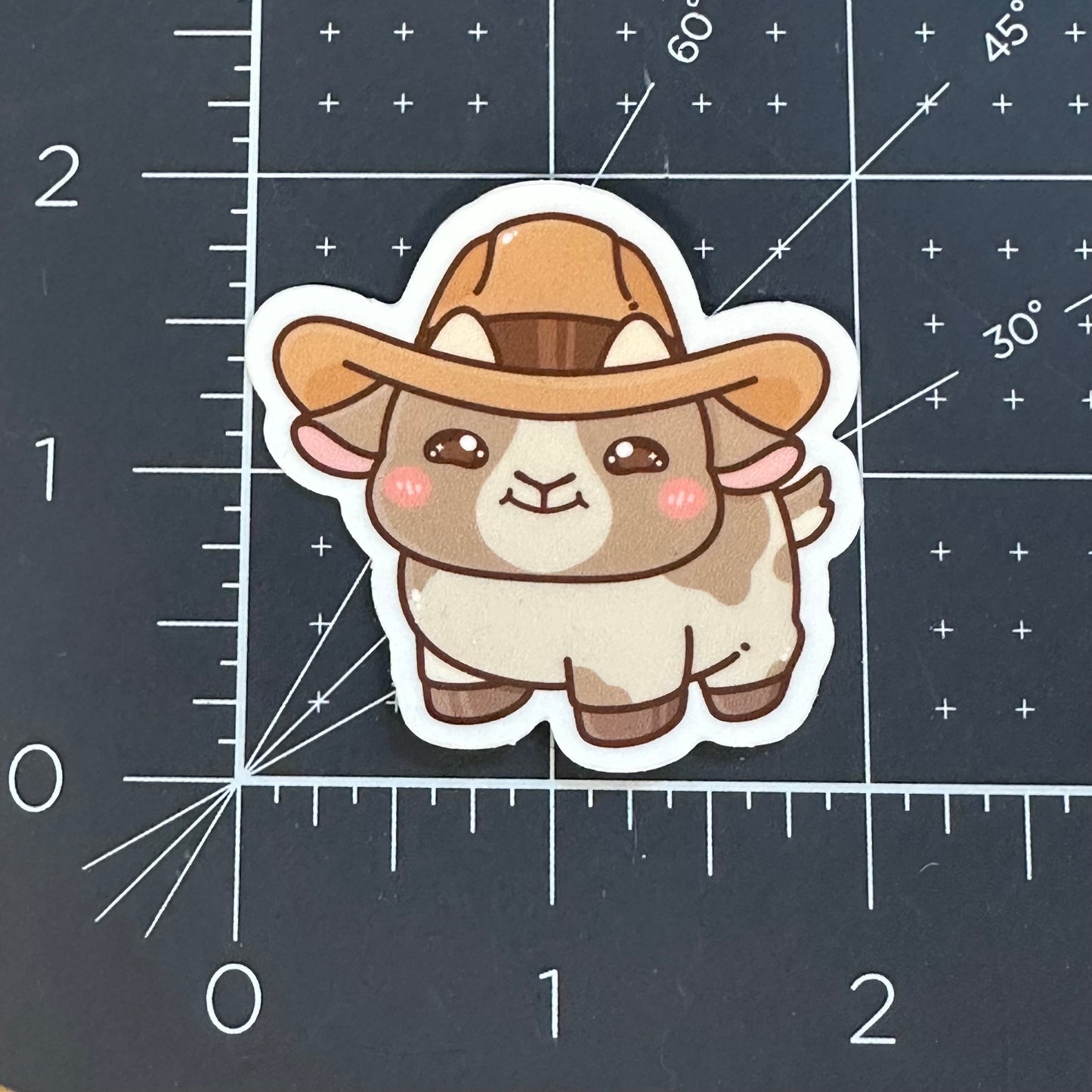 Cowboy Goat Sticker