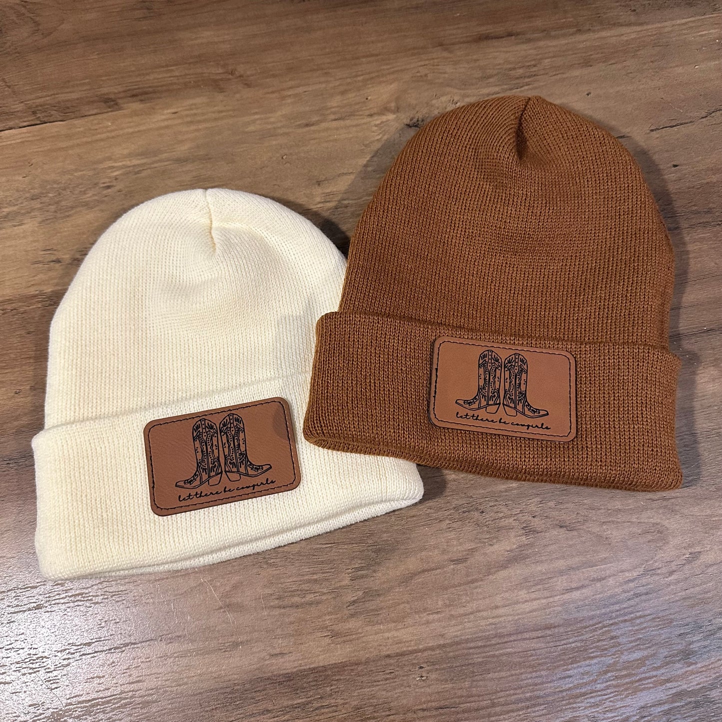 Let there be cowgirls patch beanies | western beanie