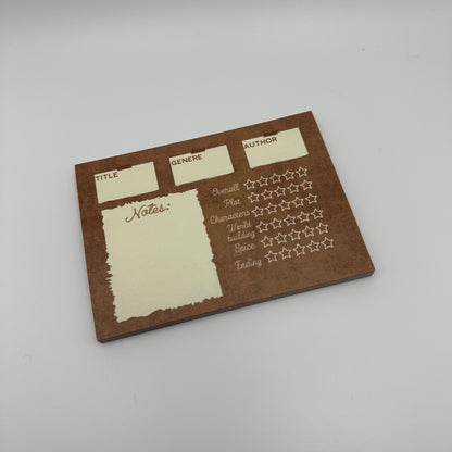 The Rustic Book Review Post-it Notepad 3x4”