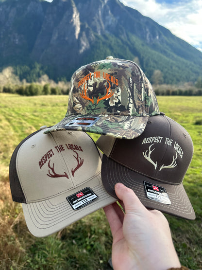 Respect the Locals Embroidered Antler Hat