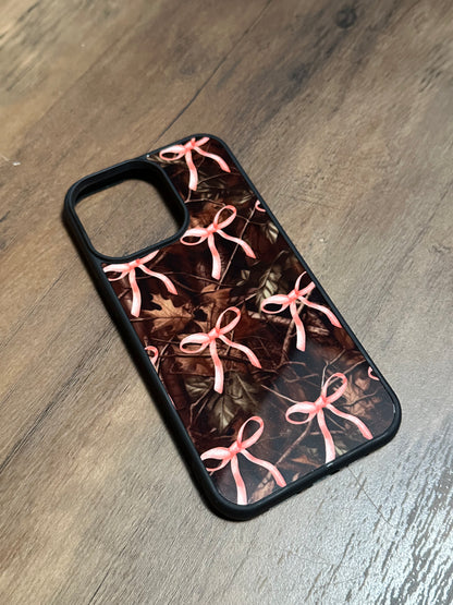 Camo bow phone case