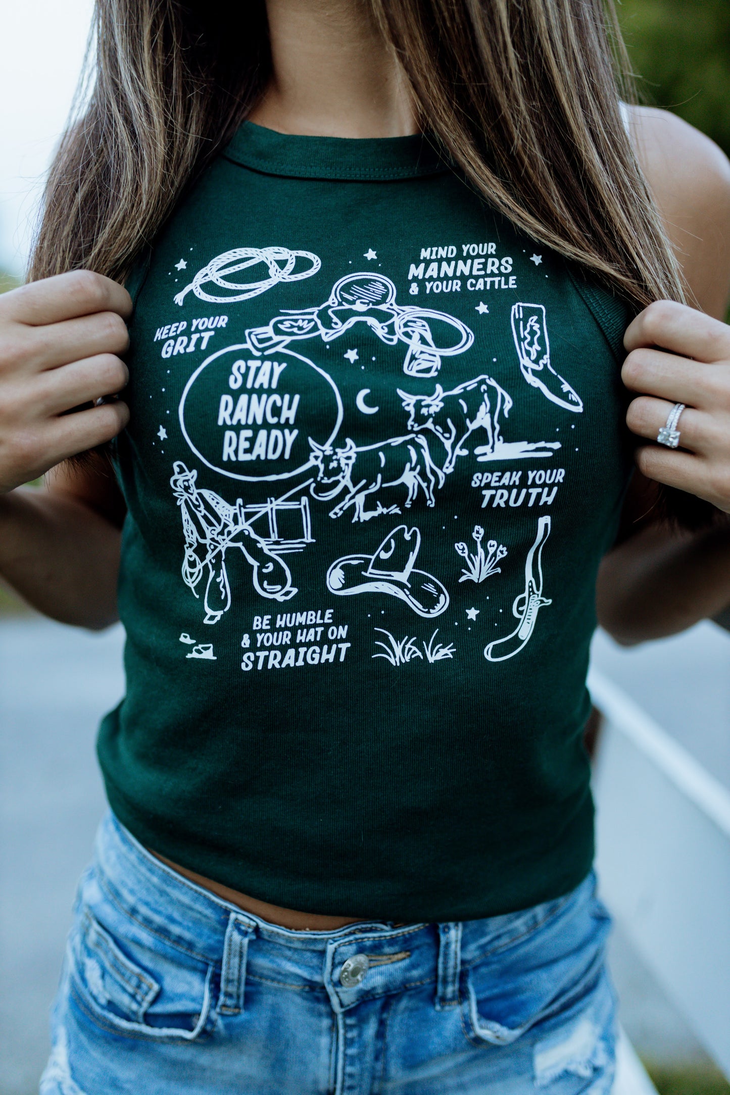 Stay Ranch Ready Racer Tank