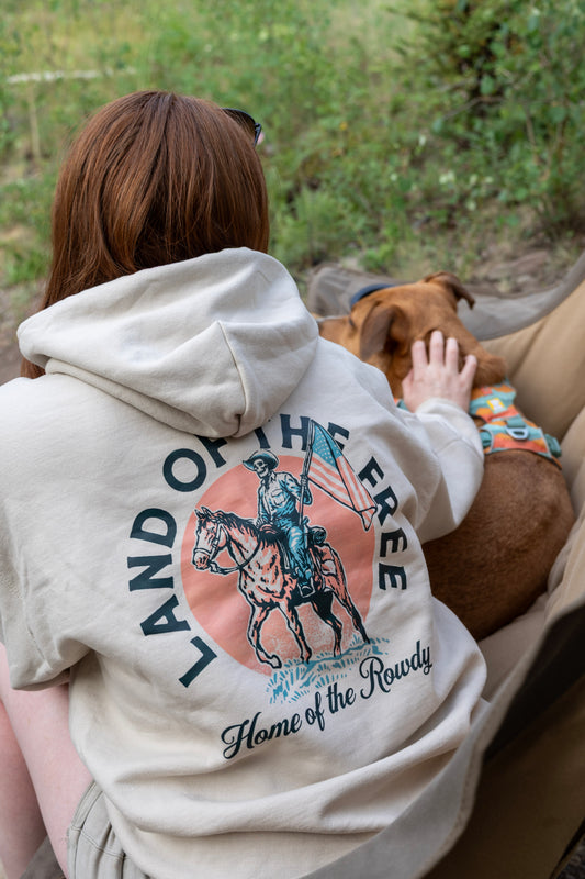 Land of the free Home of the rowdy western hoodie