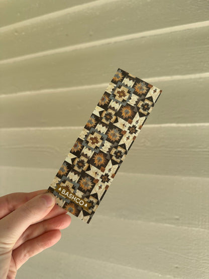 Southwestern Quilt Bookmark – Rustic Western Pattern (Discount Misprint)
