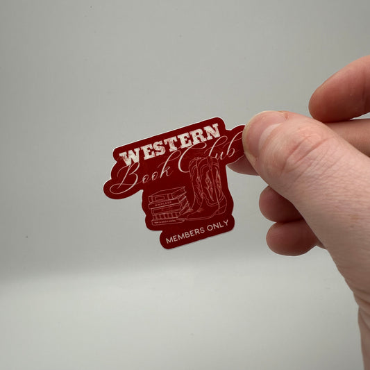 Western book club sticker | book sticker | western sticker