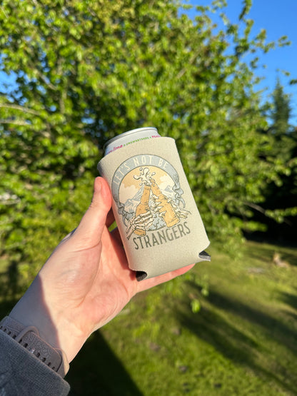 Let’s Not Be Strangers Skeleton Can Cooler | Western Beer Koozie