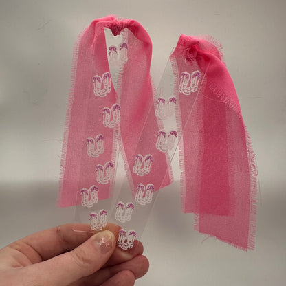 Pink Boots Acrylic Bookmark | Western Bookmark