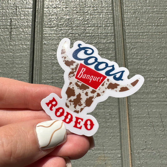 Coors Bull Rodeo Sticker