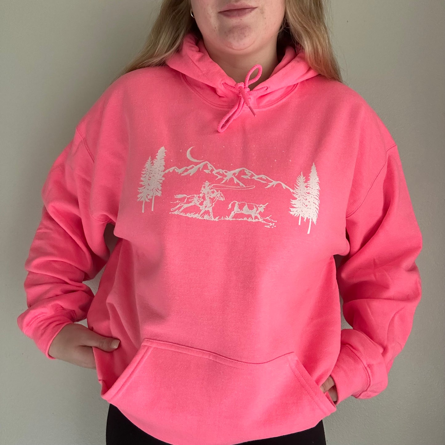 PNW Mountain roping hoodie | Western rodeo sweatshirt