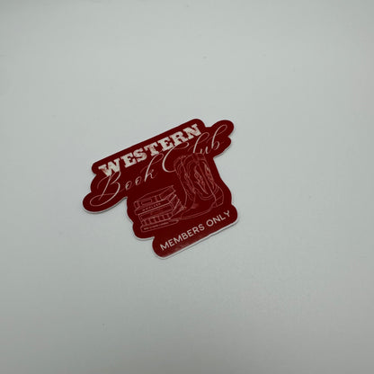 Western book club sticker | book sticker | western sticker