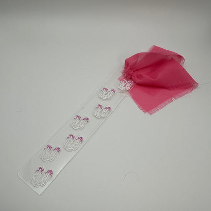 Pink Boots Acrylic Bookmark | Western Bookmark