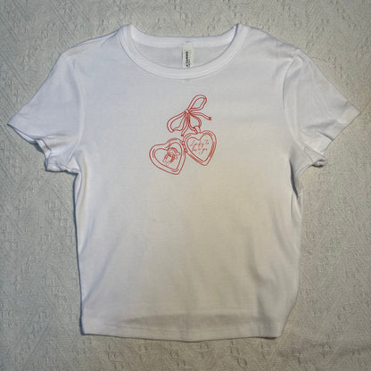 Love locket baby tee