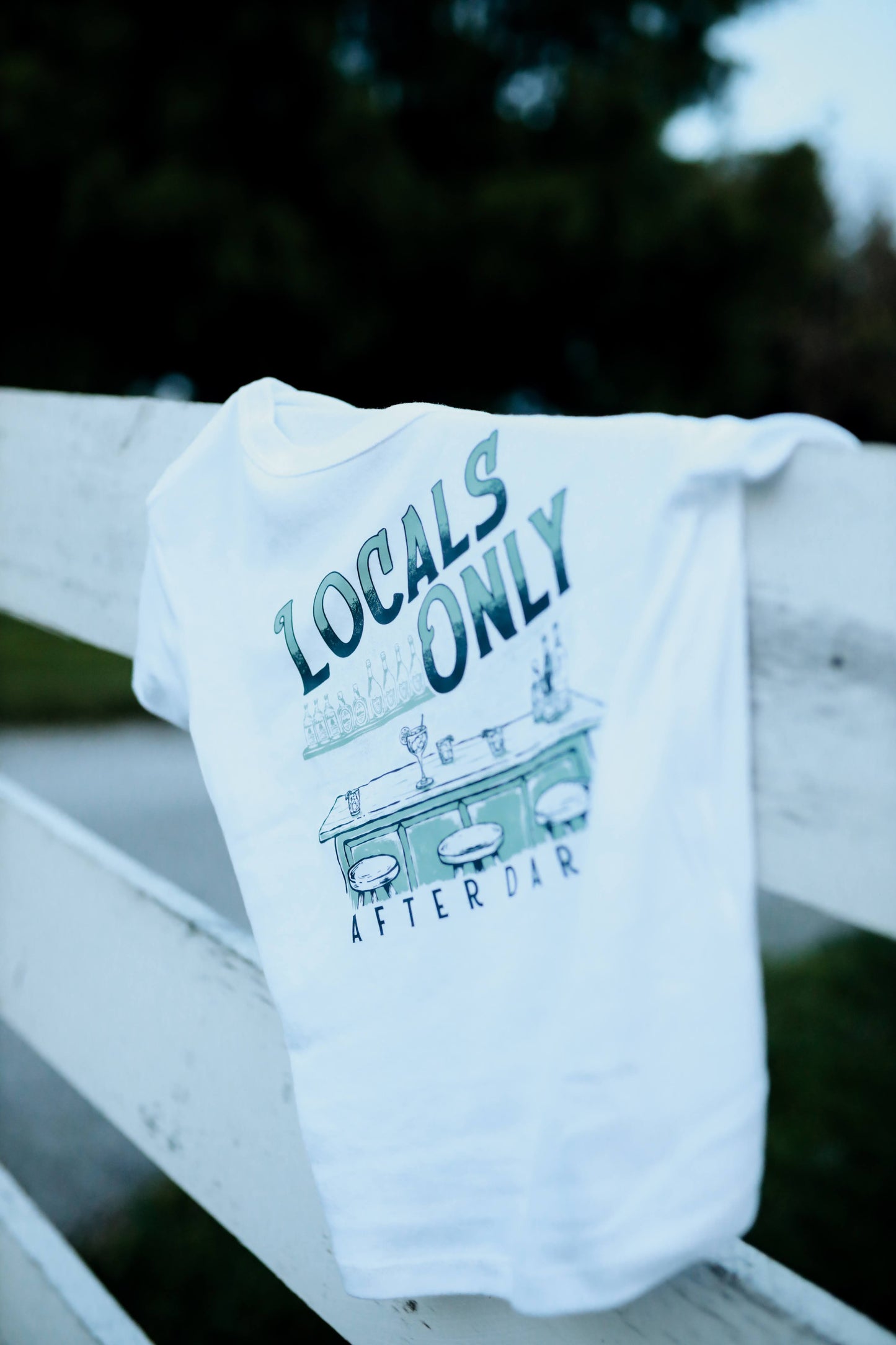 Locals Only After Dark Graphic Top | Western Dive Bar Tee & Crop Tank